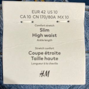Slim High Waisted H&M jeans
